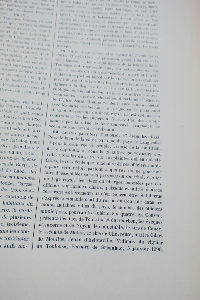 Toulouse Roschach ville de Toulouse inventaire des archives communales..
