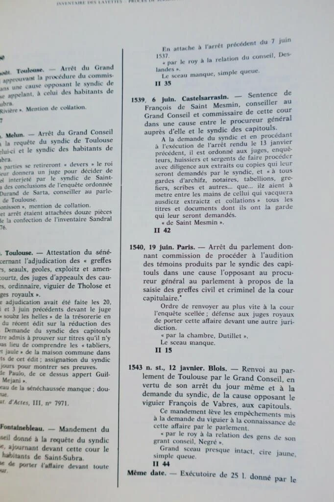 Toulouse Roschach Ville de Toulouse Inventory of Municipal Archives