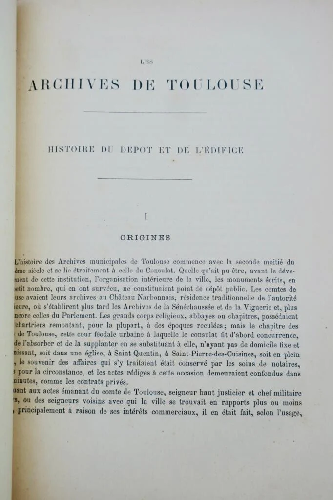 Toulouse Roschach Ville de Toulouse Inventory of Municipal Archives