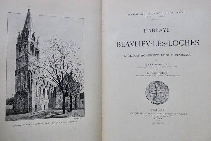 Touraine The Abbey of Beaulieu-lès-Loches 1914