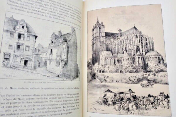 TOURAINE ROBIDA La vieille France : La TOURAINE lithographies
