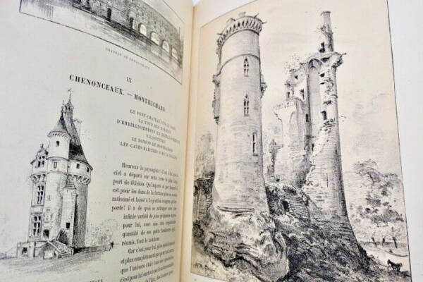 TOURAINE ROBIDA La vieille France : La TOURAINE lithographies