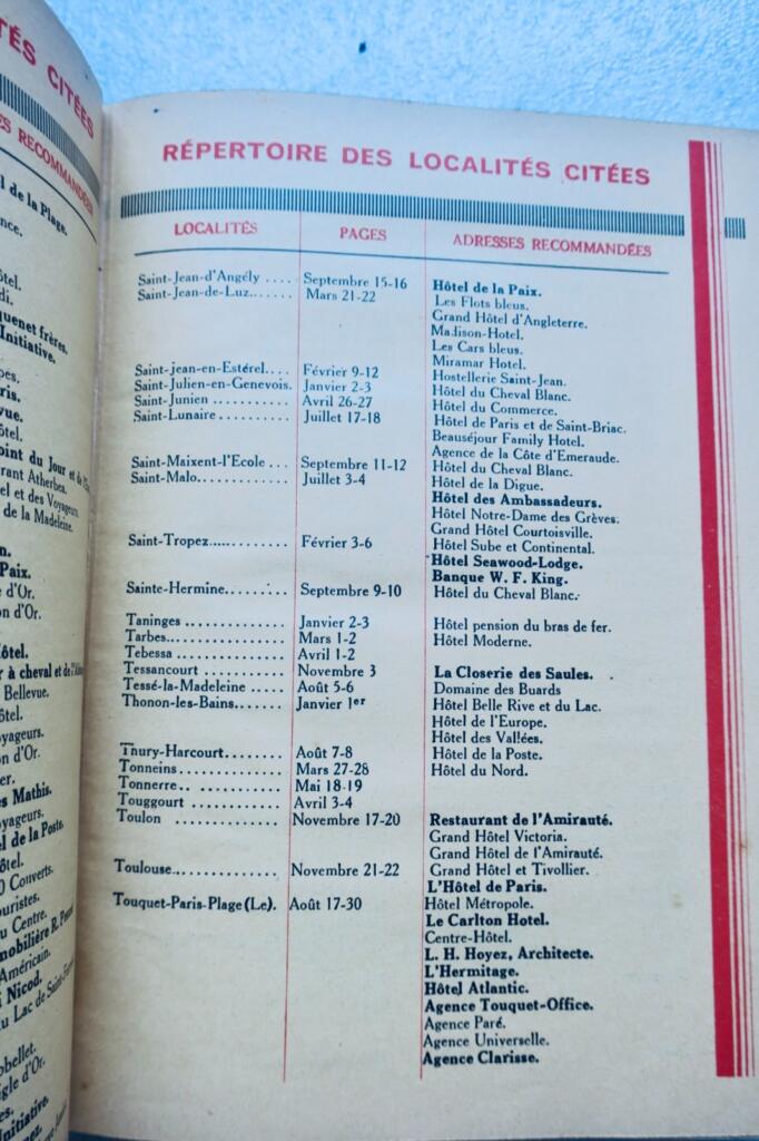 Jahresführer des Touring Clubs 1930
