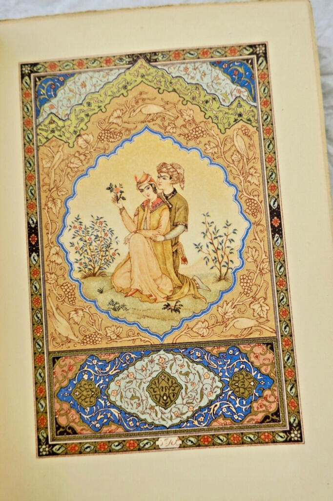 Poetic rose collection with orientalist illustrations