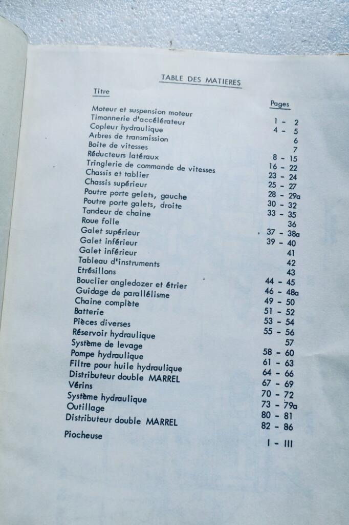 BC 30 Tractor Loader Spare Parts Catalog