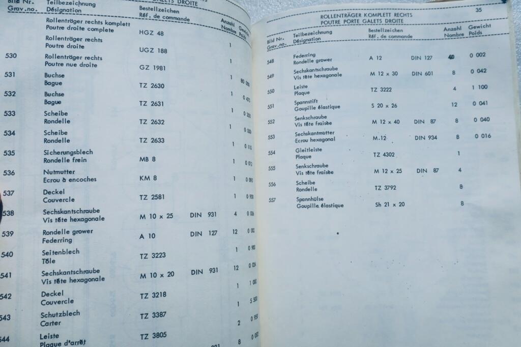 BC 30 Tractor Loader Spare Parts Catalog