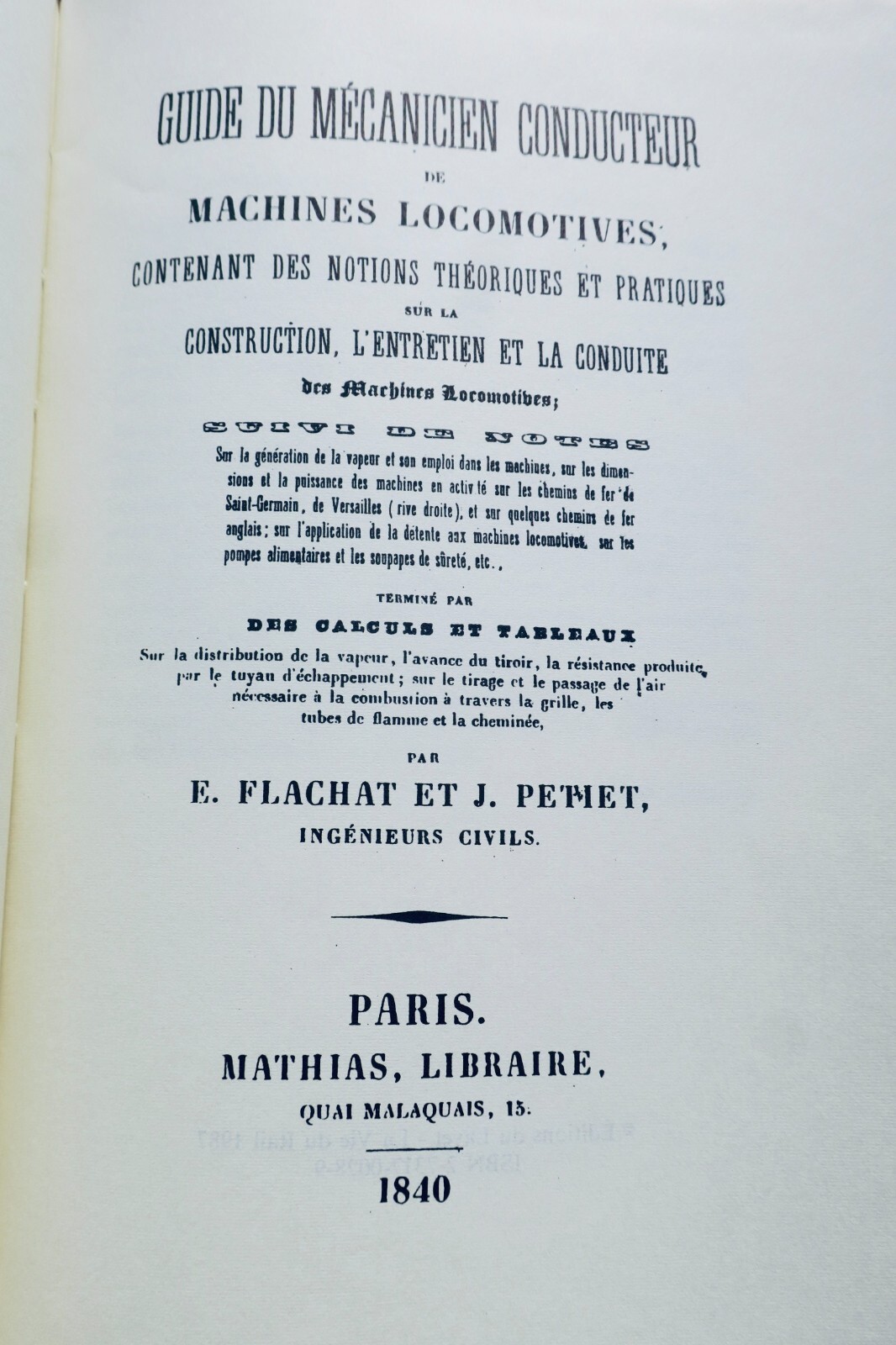 Train Guide Du Mécanicien-Conducteur de Machines Locomotive 1840 – Image 9