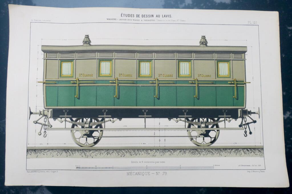Train WAGON 50,5 x 32,5 cm