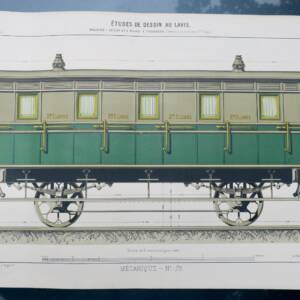 Railway carriage engraving