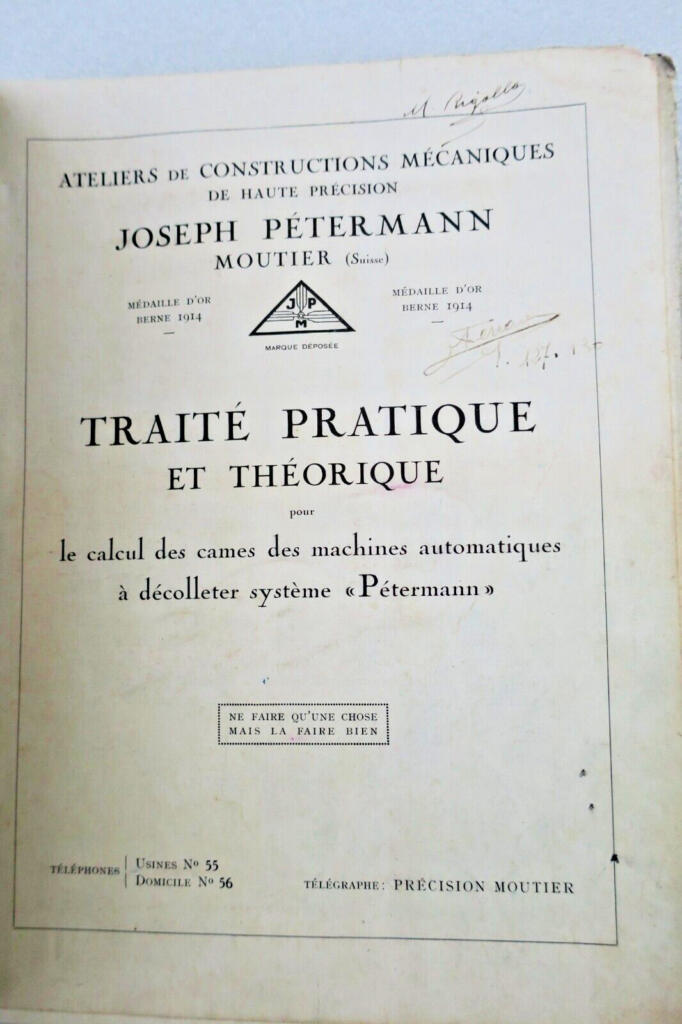 Practical treatise on cam calculation