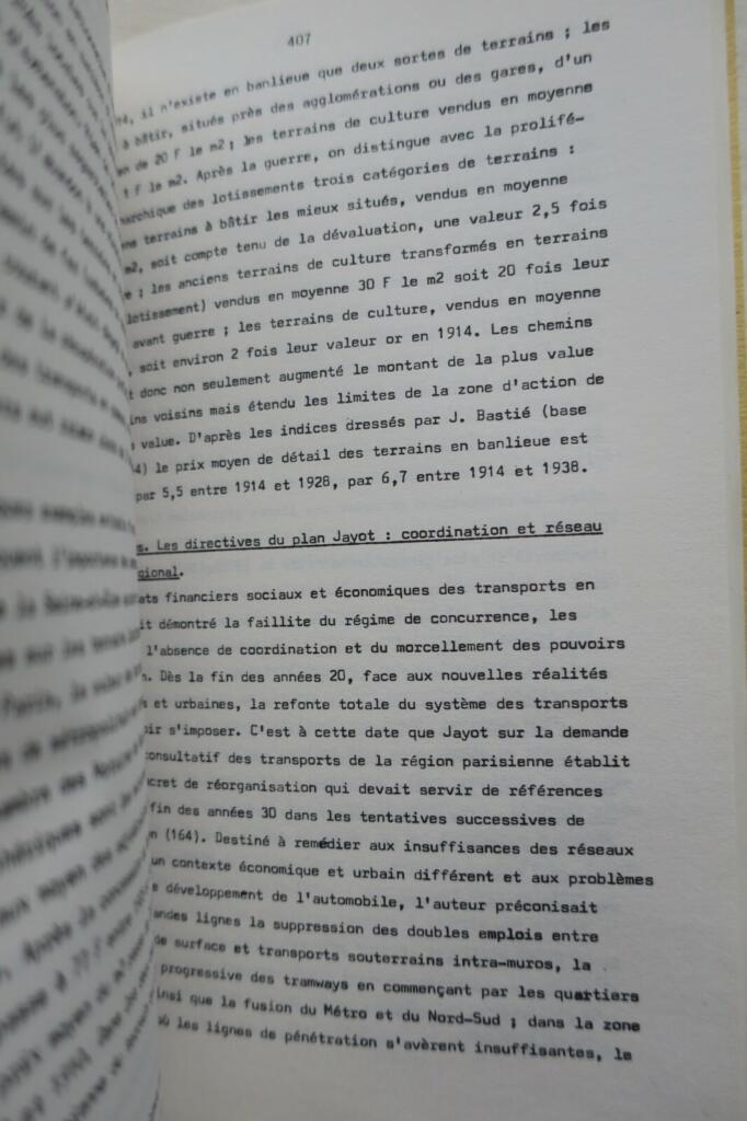 Transport Analyse historique de l’évolution des transports en commun..parisienne