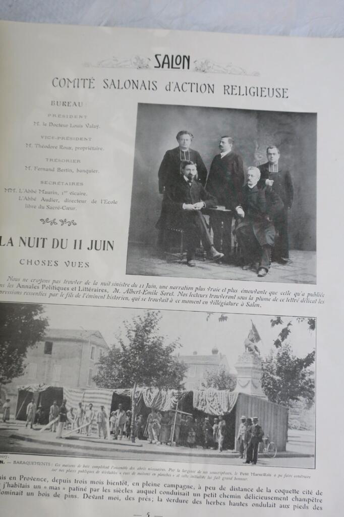 1909年プロヴァンス地震記念アルバム