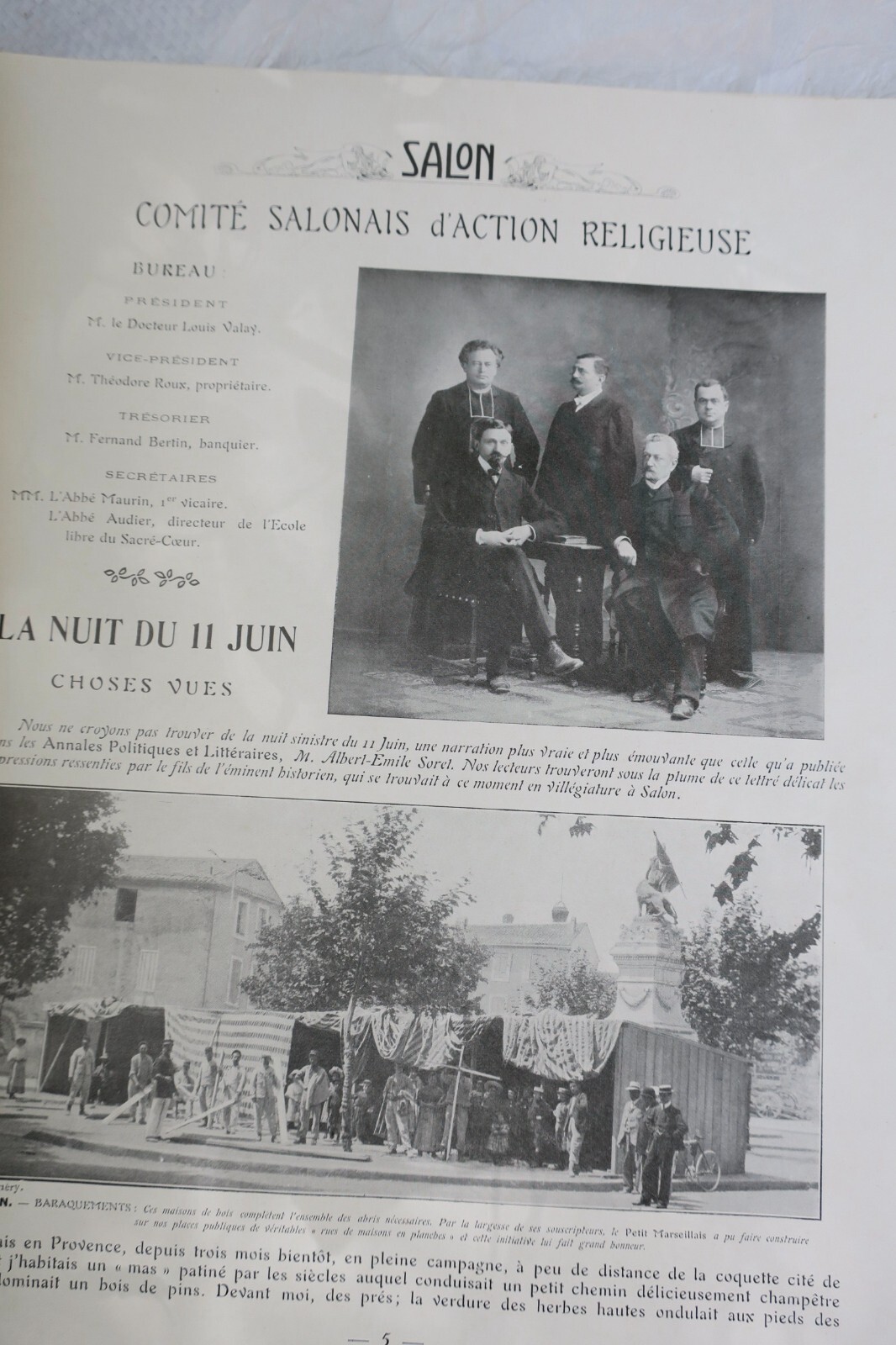Gedenkalbum des Erdbebens der Provence, 11. Juni 1909 - Image 6
