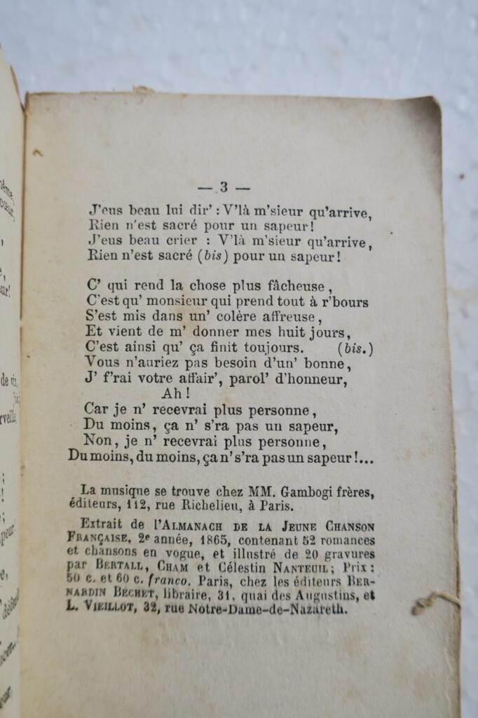 TRESOR DES CHANSONS JOYEUSES ET POPULAIRES