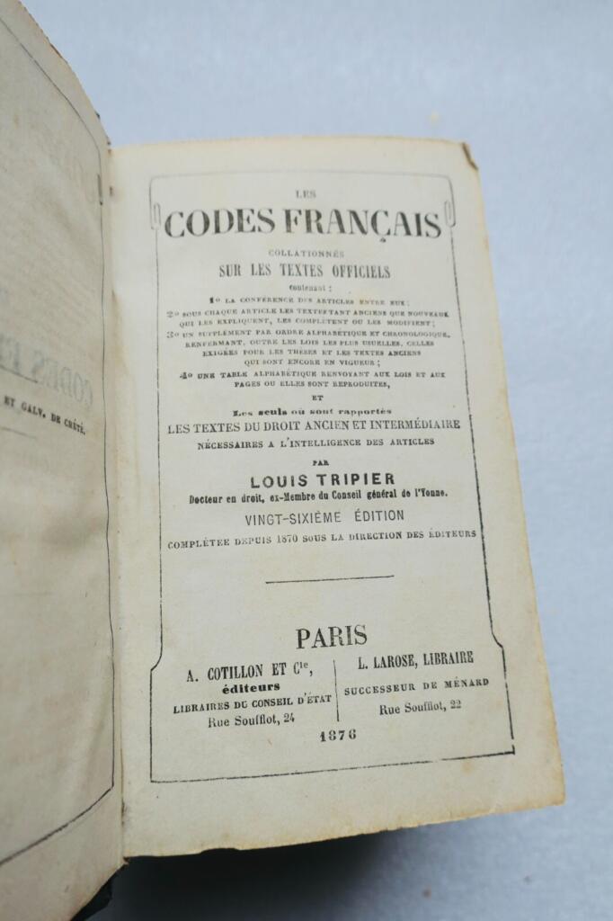 French Legal Codes - Official Texts Collated