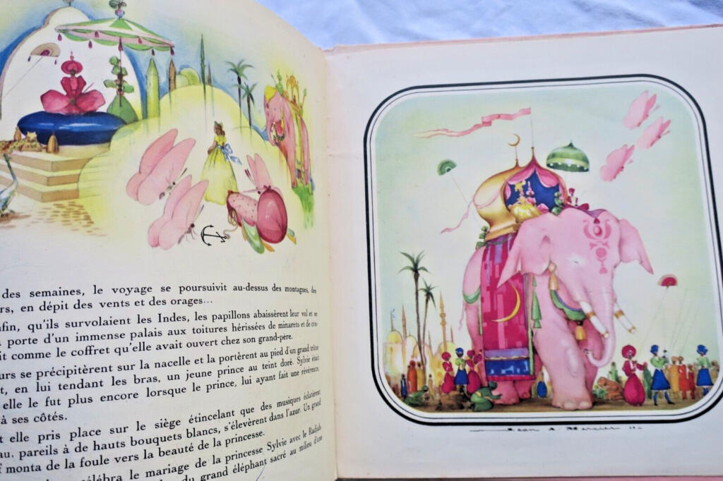 Enchanted tale of three magical pink butterflies