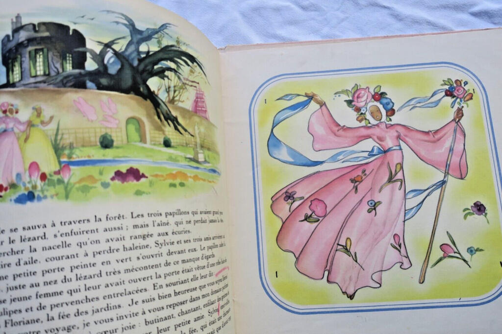 Enchanted tale of three magical pink butterflies