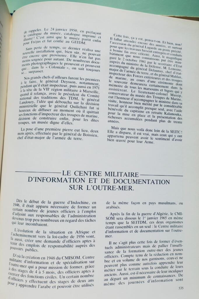 Troupes de marine – 1622-1984 TDM