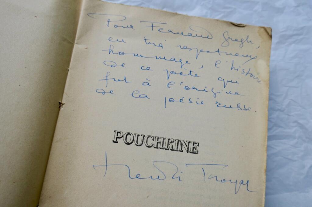 TROYAT (Henri). Pouchkine +envoi