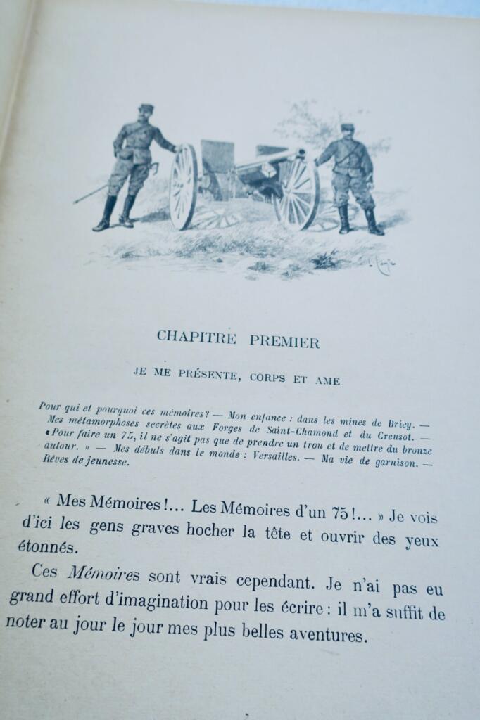 WWI Artillery memoirs with technical illustrations