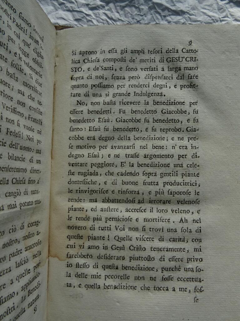TURCHI F.ADEODATO. Orazioni, discorsi, omelie e pastorali…1791