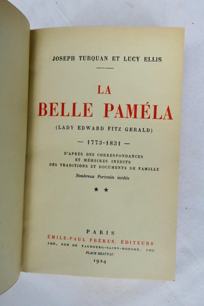 Die schöne Pamela: Leben und Briefe, 1773-1831