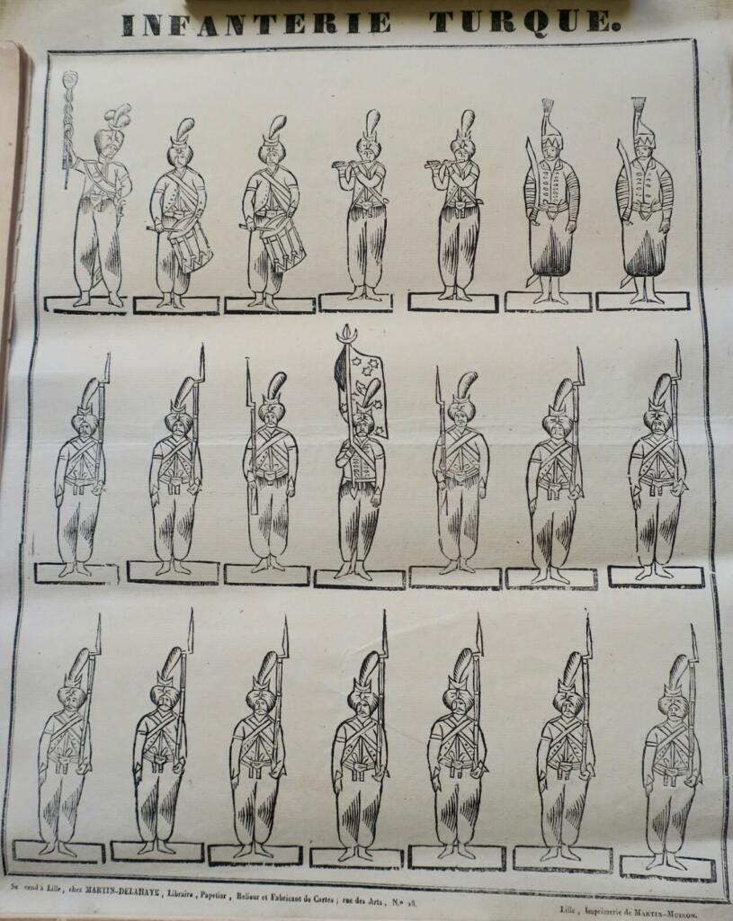 トルコ騎兵の水彩画