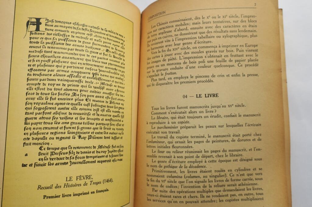 Typographie composition 1945