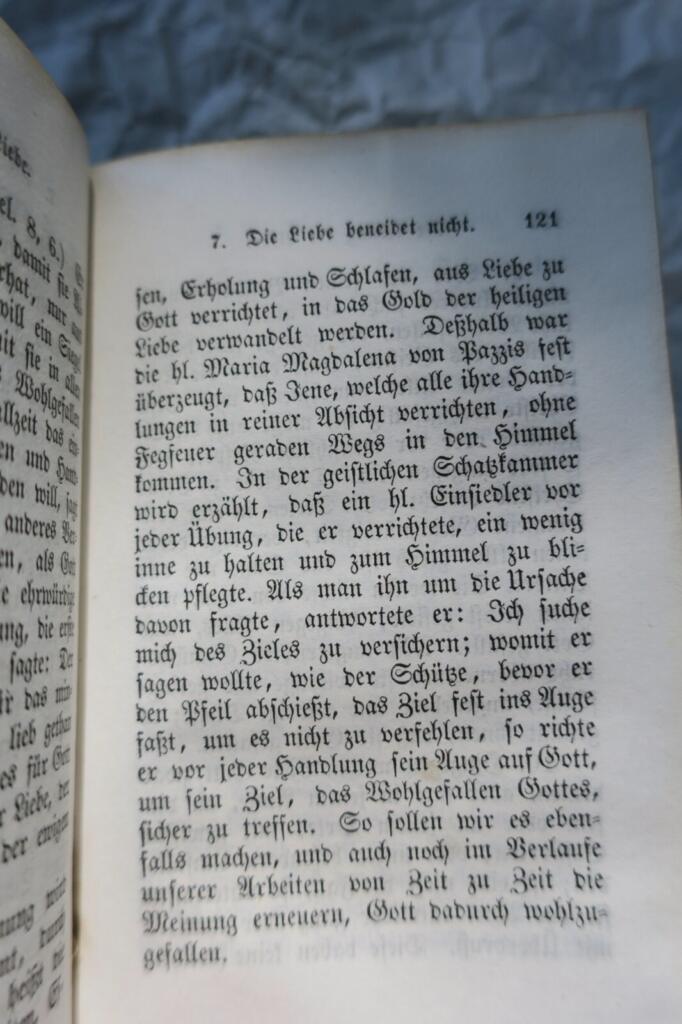 Übung der liebe zu jesus christus 1851