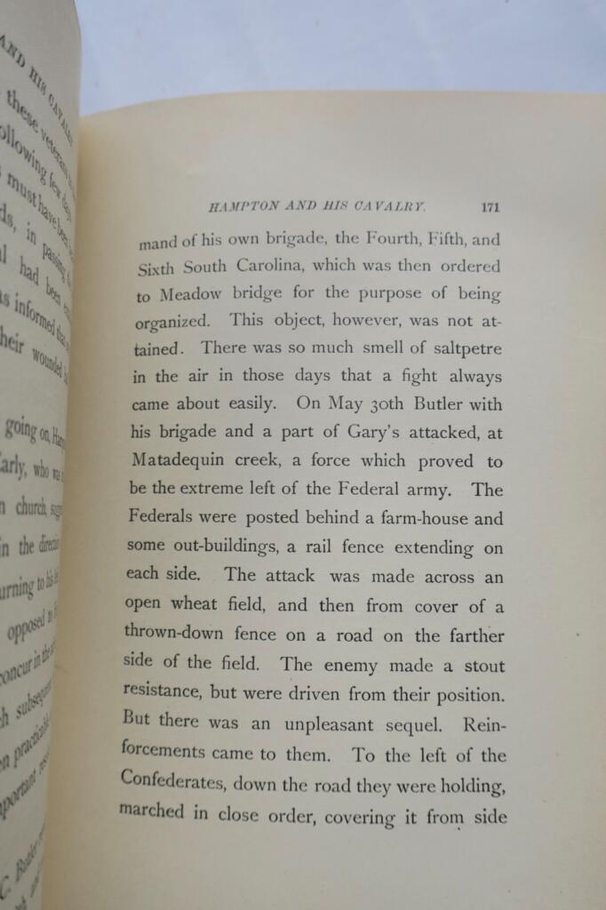 USA WELLS. Hampton and His Cavalry 1899