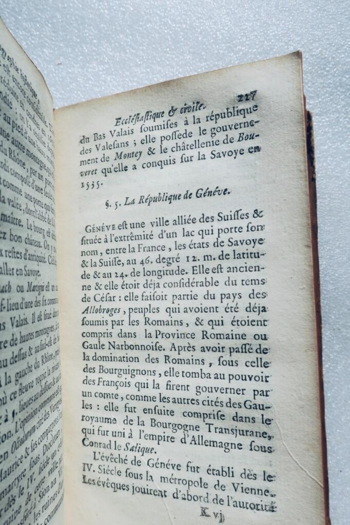 Vaissete Géographie historique, ecclésiastique et civile 1755