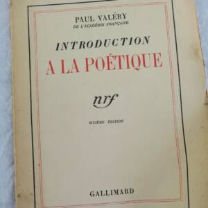 VALERY PAUL INTRODUCTION A LA POETIQUE