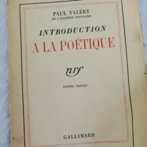 Introduction to Poetics by Valery