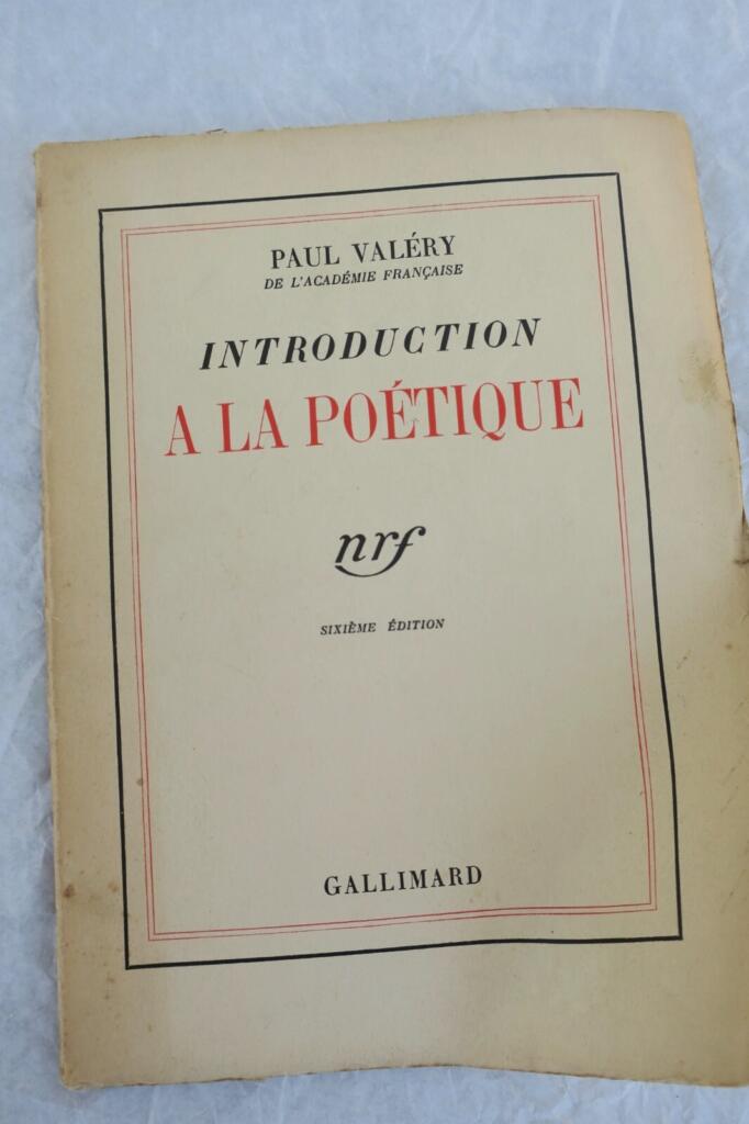 Introduction to Poetics by Valery