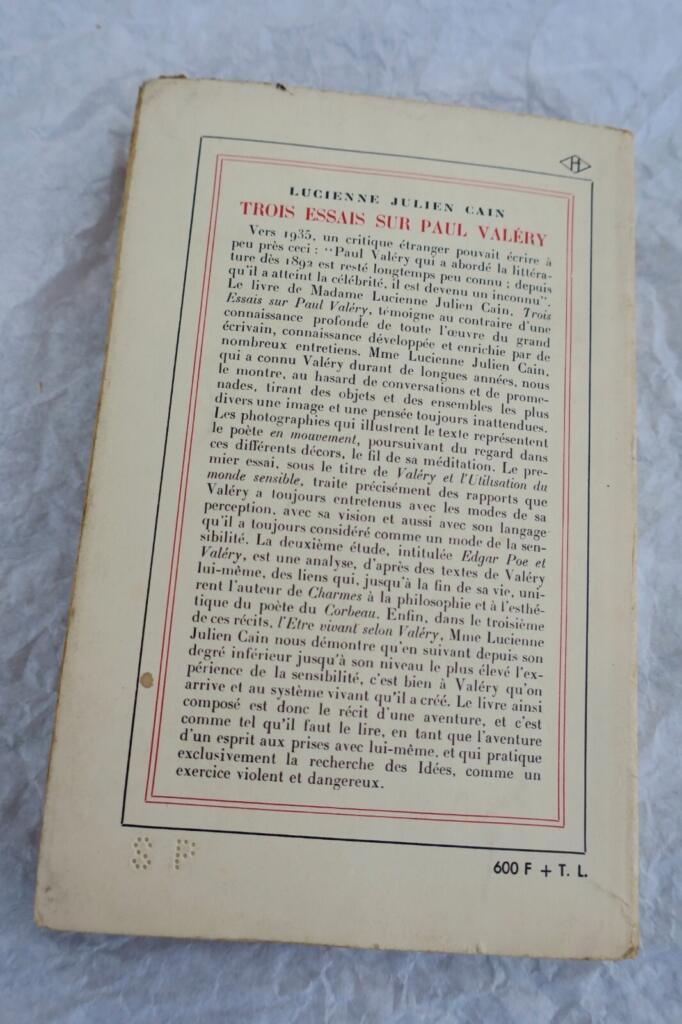 Three Essays on Paul Valéry's Philosophy