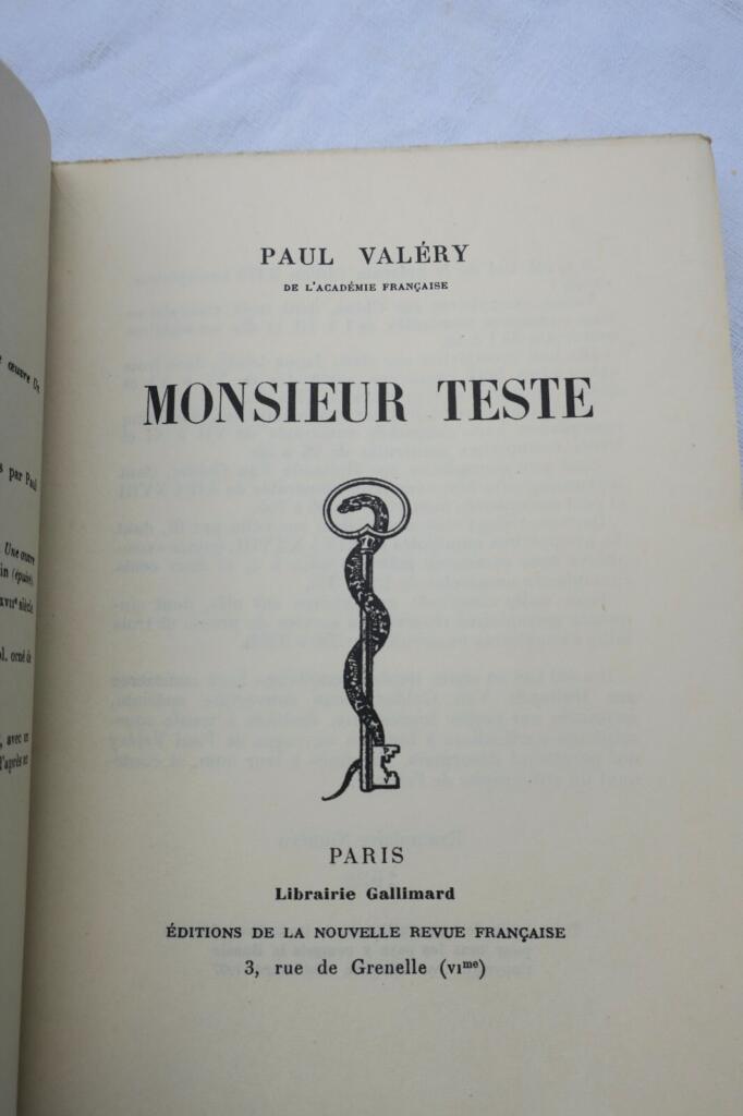 Monsieur Teste von Paul Valery