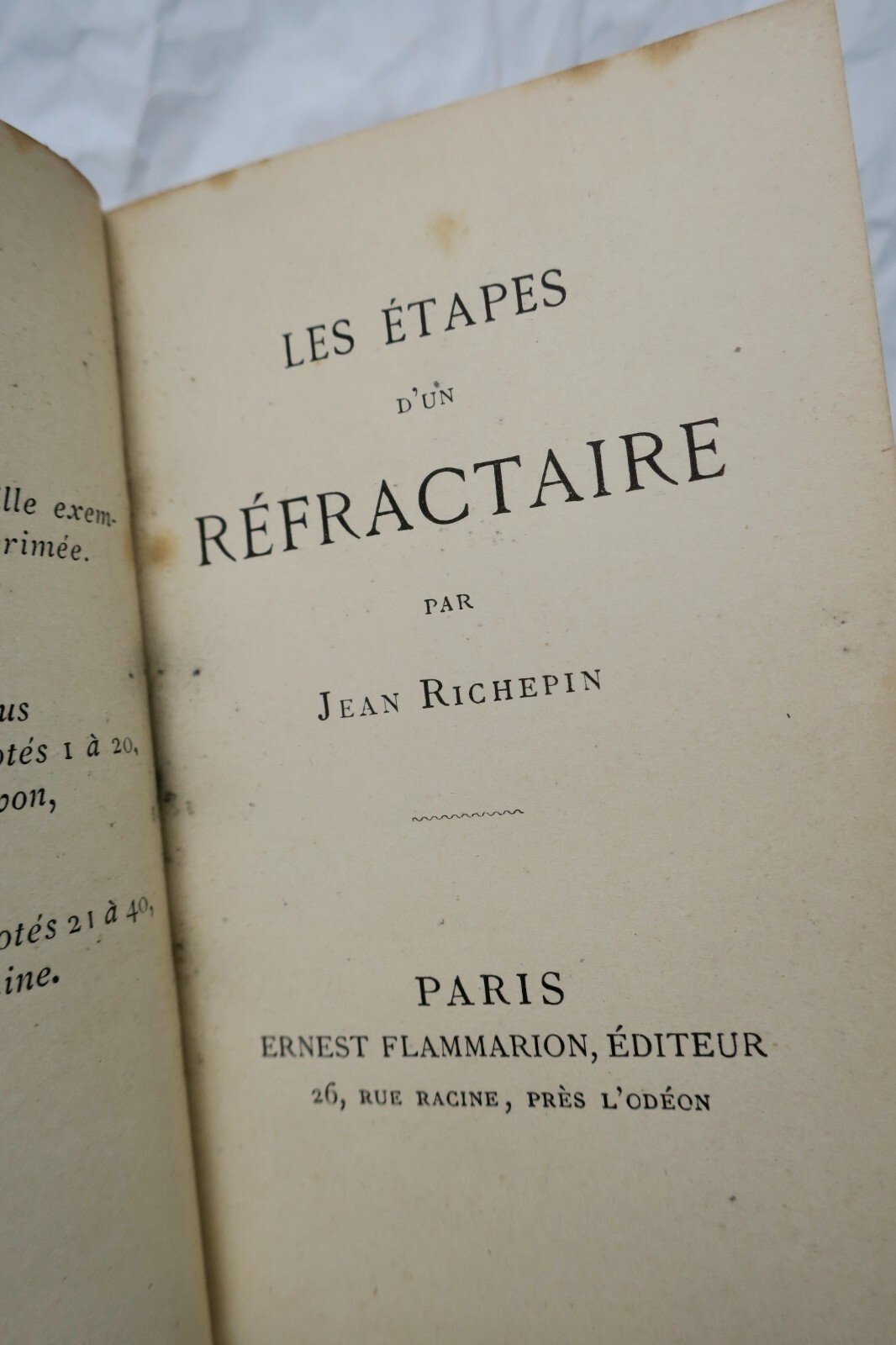 Reflections of a Nonconformist<span class="lla-card-orig-wrap"><span class="lla-card-orig">❦ VALLES Jules RICHEPIN Les Étapes d’un réfractaire</span></span> - La Librairie Antique