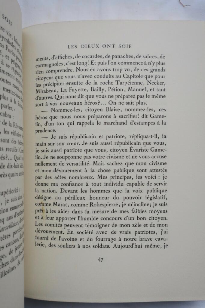 Les Dieux ont soif – Van Dongen lithograph edition