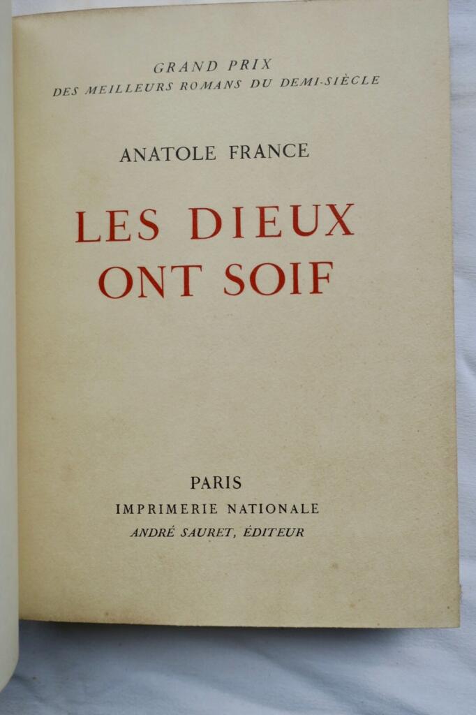 Les Dieux ont soif – Van Dongen lithograph edition