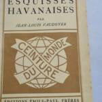 Cuban sketches and dedicated inscription