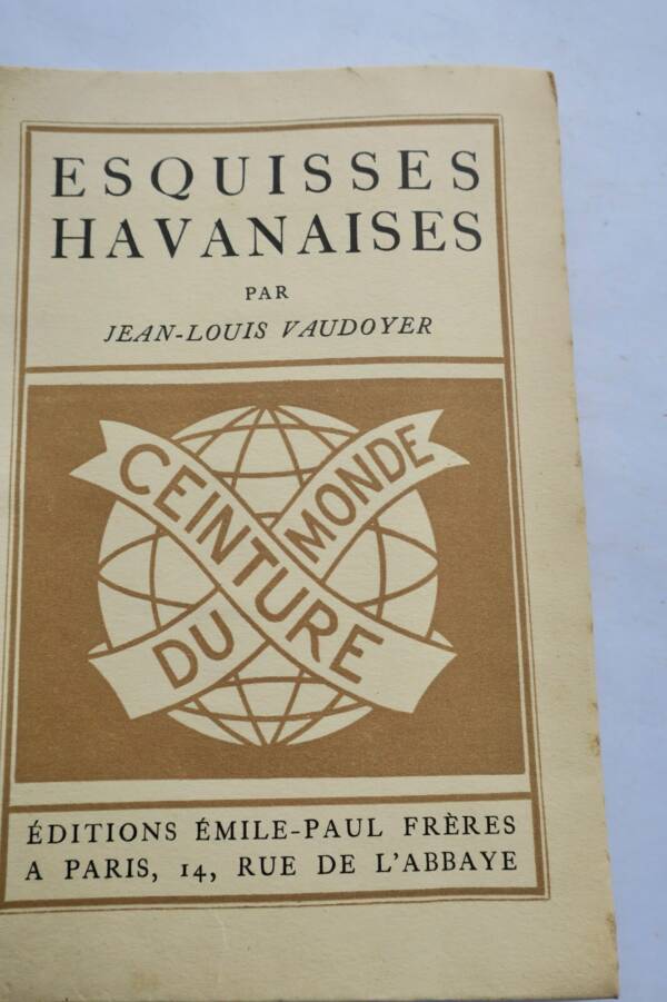 Cuban sketches and dedicated inscription