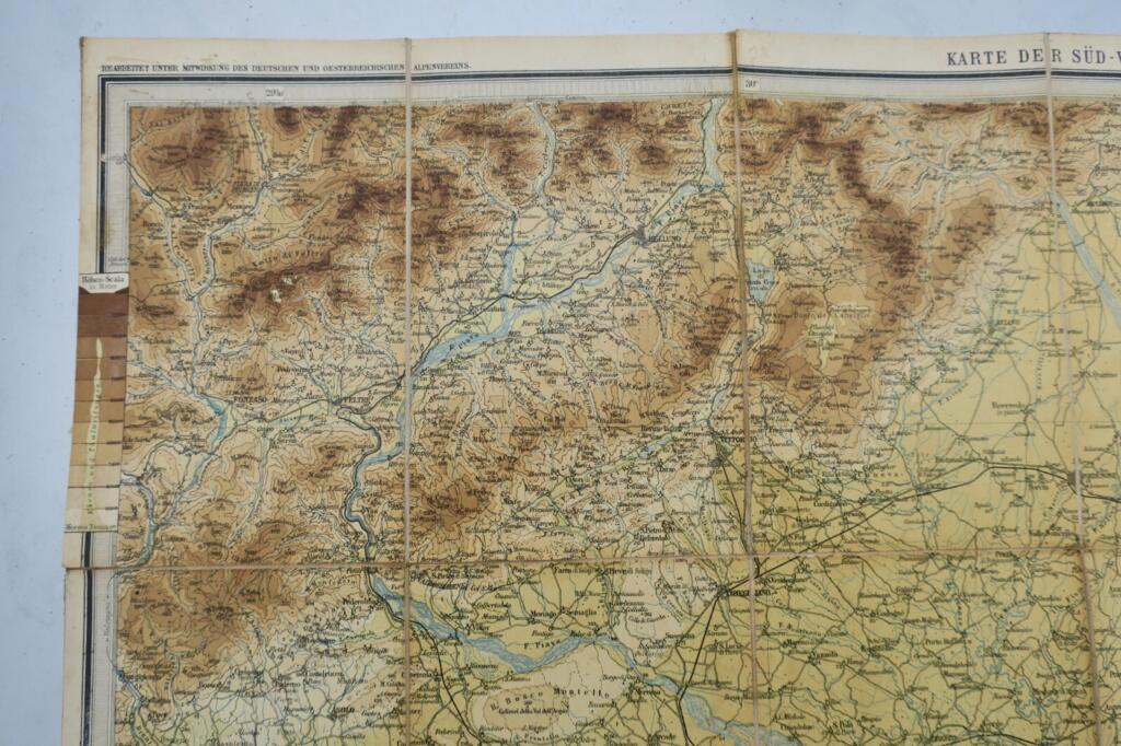 Karte der Südvenetianischen Alpen