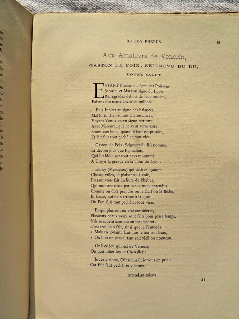 Classic treatise on hunting and venery