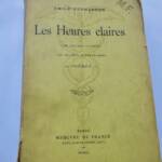 Emile Verhaeren *Les Heures claires* with dedication