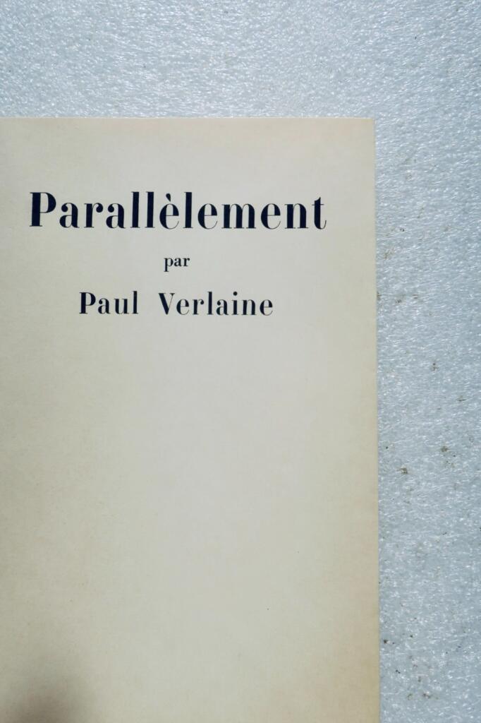 VERLAINE Paul Parallèlement ill-Vertès