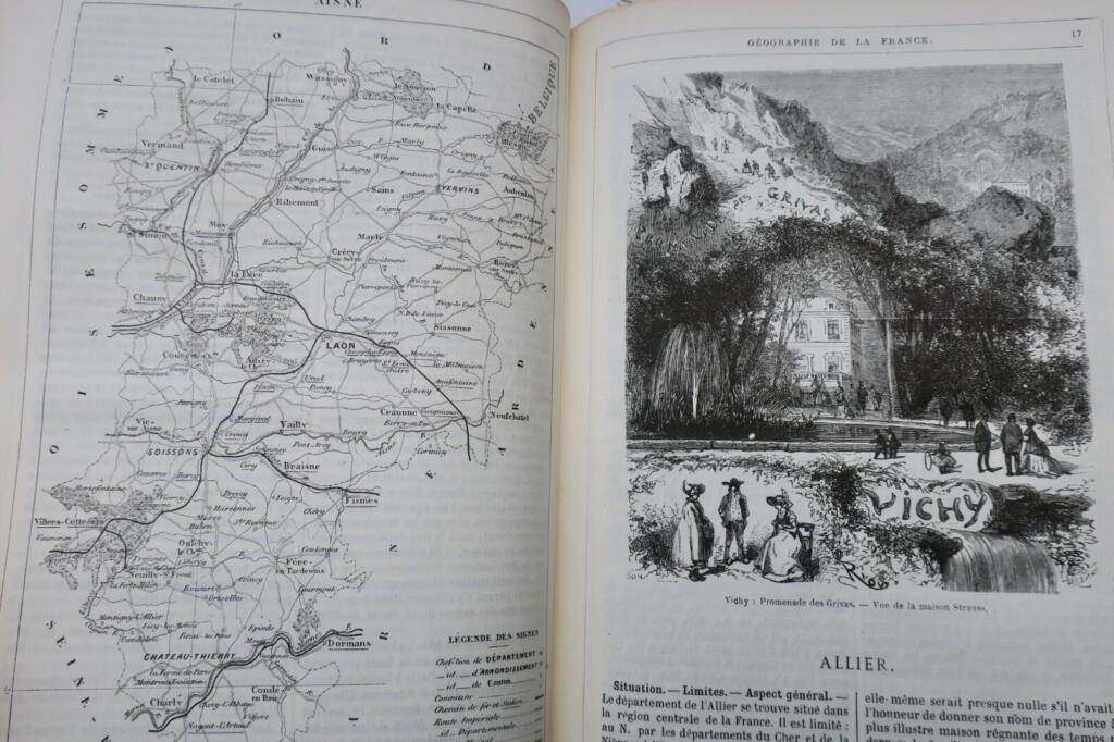 Illustrierte Geographie von Frankreich und Kolonien