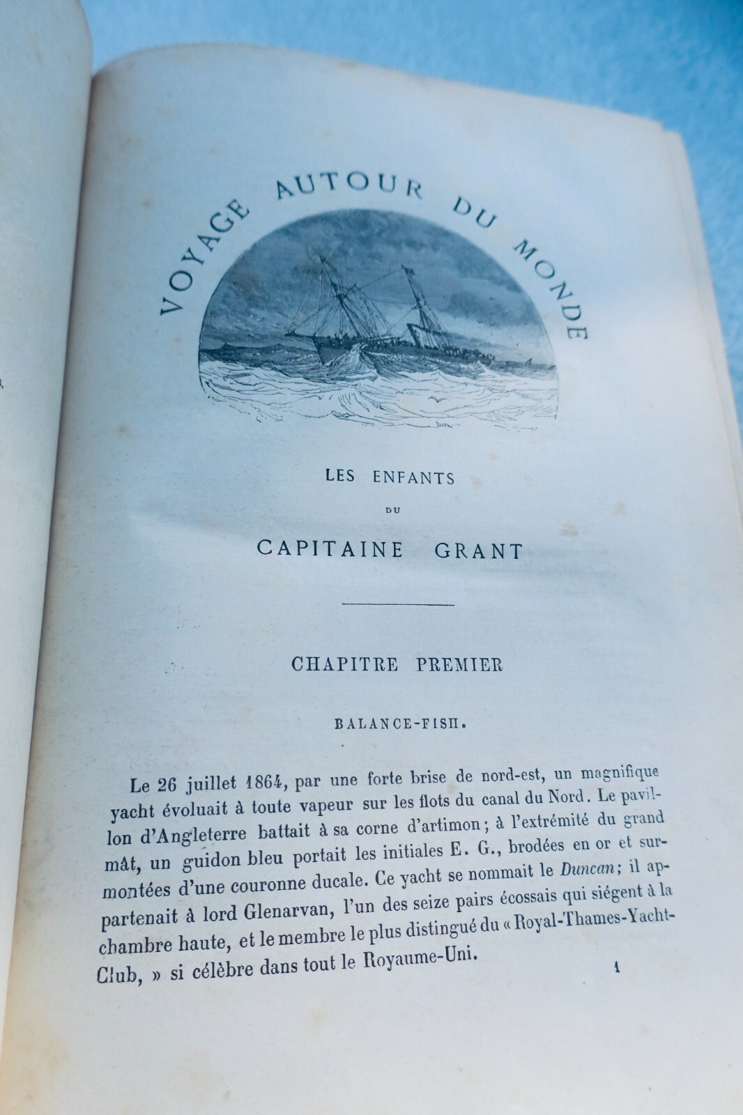 ジュール・ヴェルヌ著『海底二万リーグ』1870年、エッツェル社版、帯付き