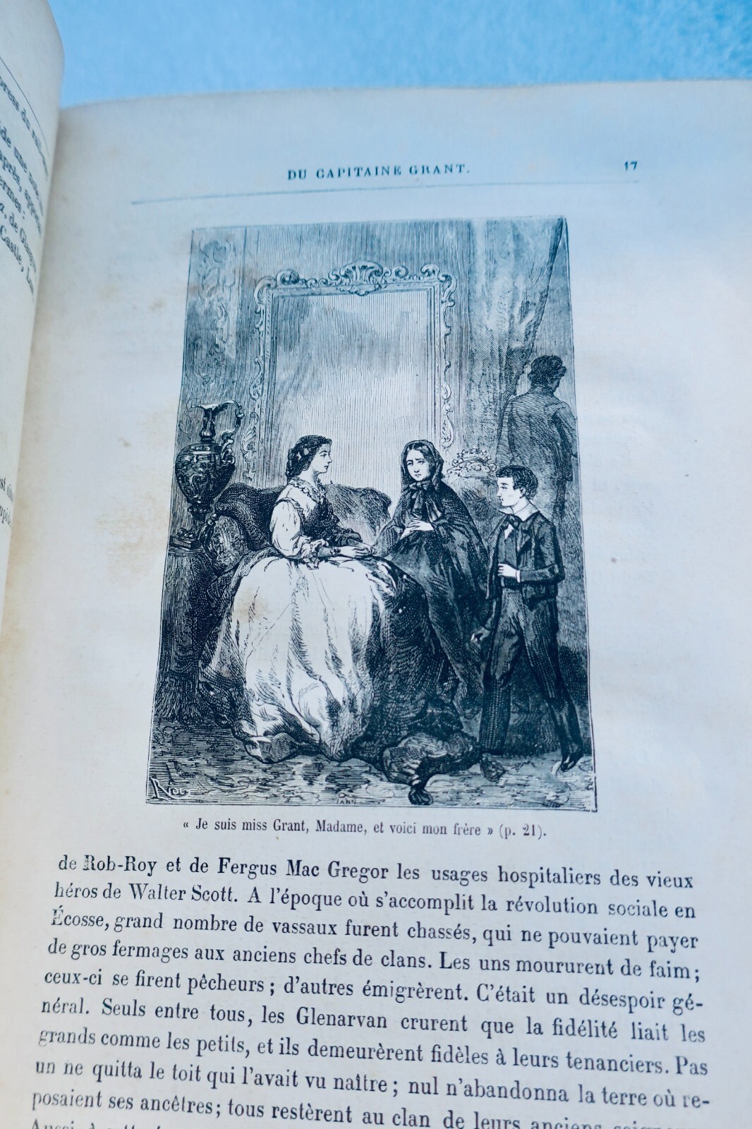 ジュール・ヴェルヌ著『海底二万リーグ』1870年、エッツェル社版、帯付き