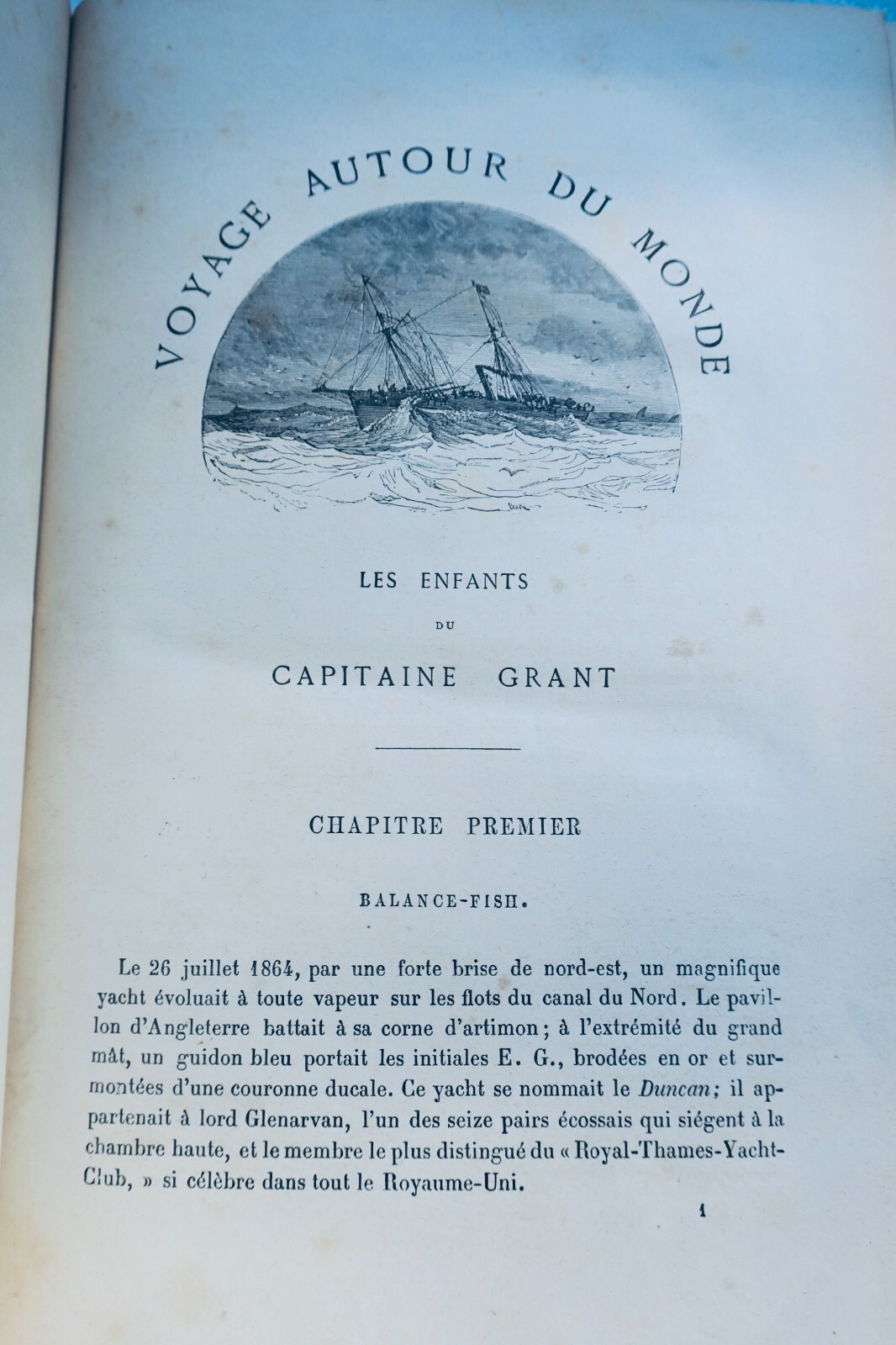 ジュール・ヴェルヌ著『海底二万リーグ』1870年、エッツェル社版、帯付き