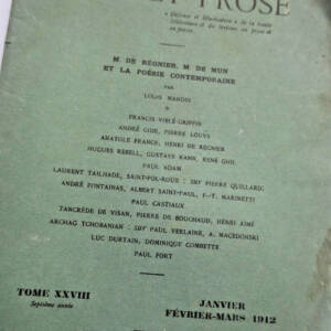 Vers et prose N°28 de la 7ème année - 1912